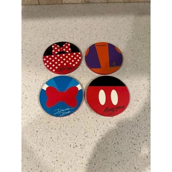 Disneyparks Disney Parks Mickey and Friends Coaster Set of 4 sa - Picture 1 of 5